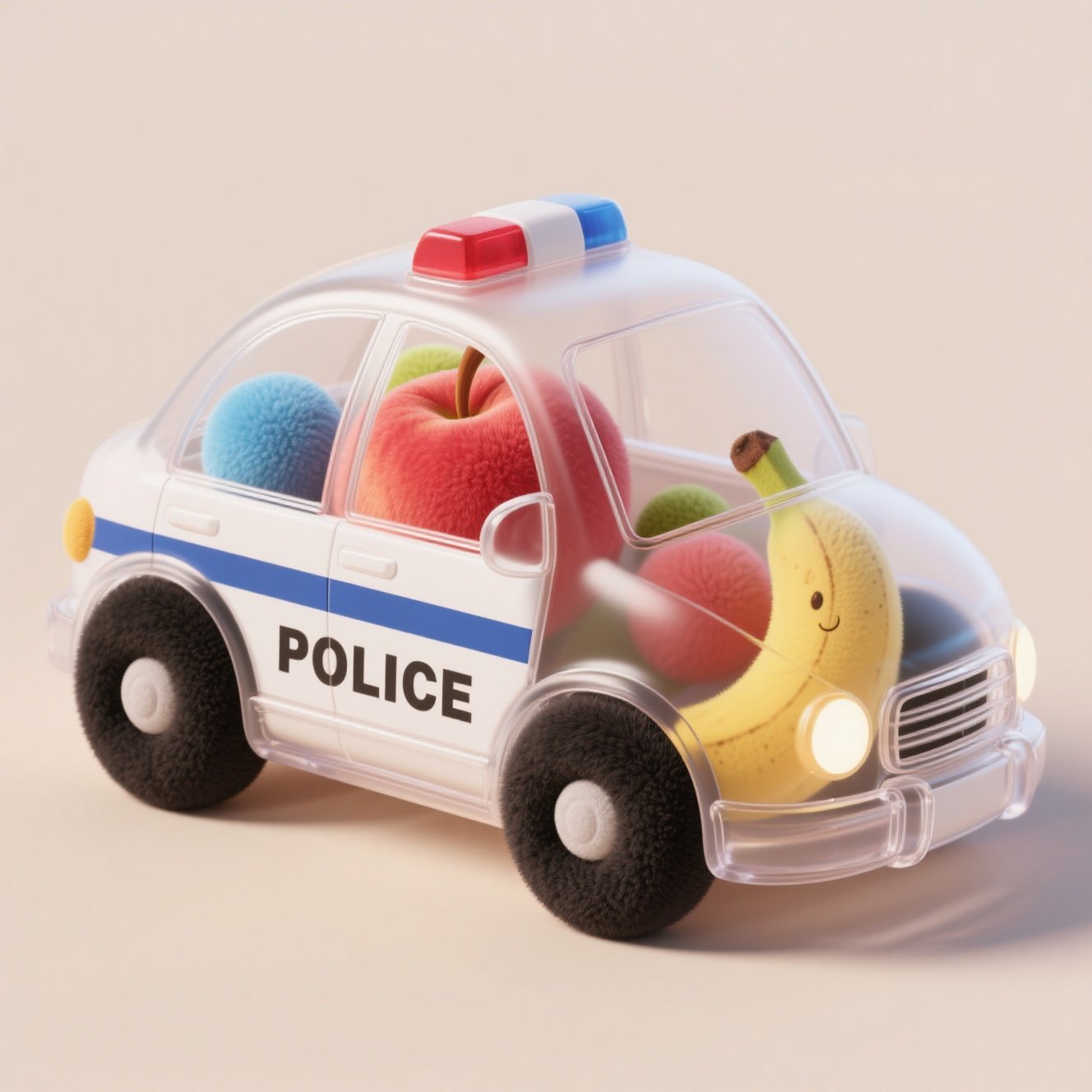 3D transparent [police car] sh...
