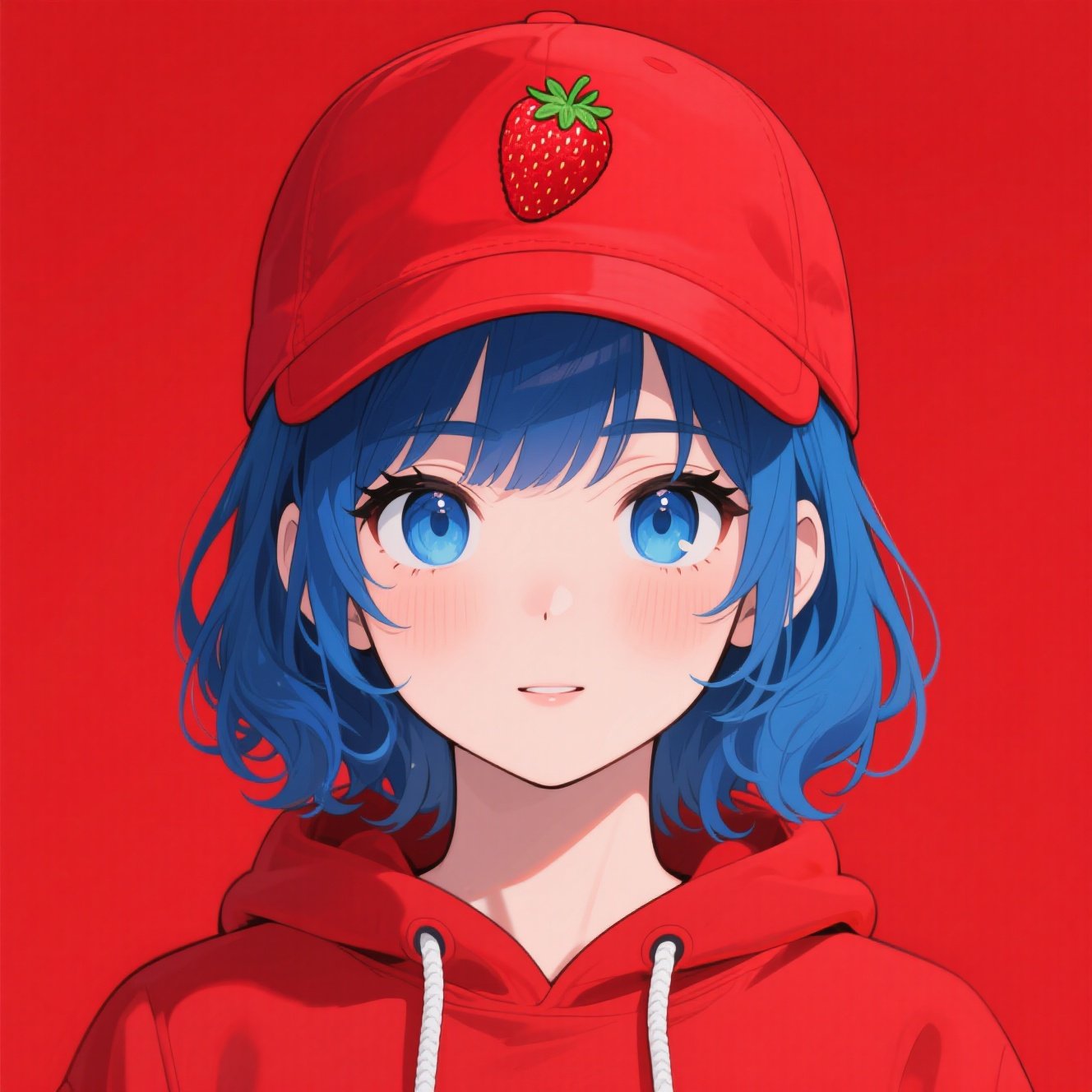 Anime-style close-up portrait ...