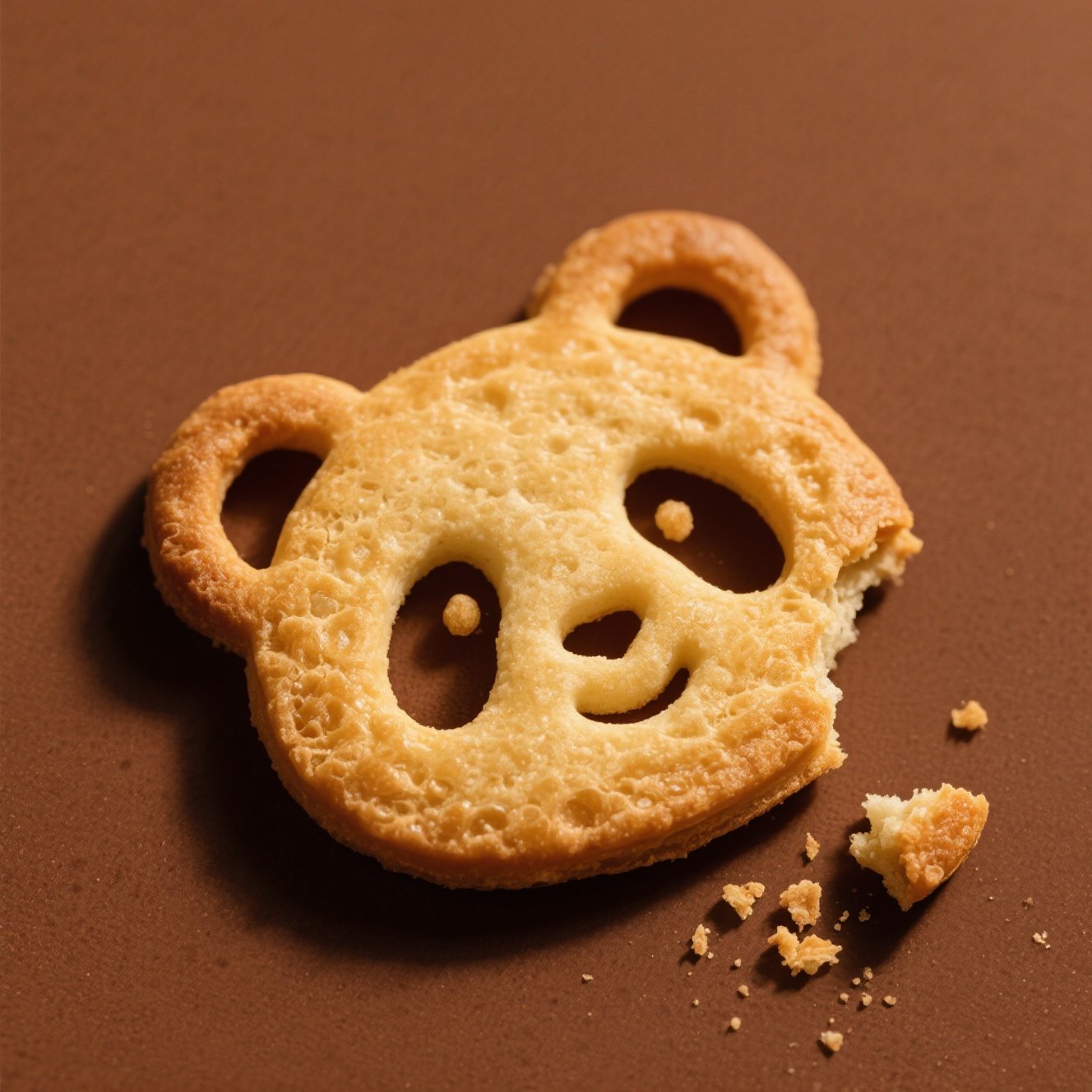 A warm-toned, top-down macro s...