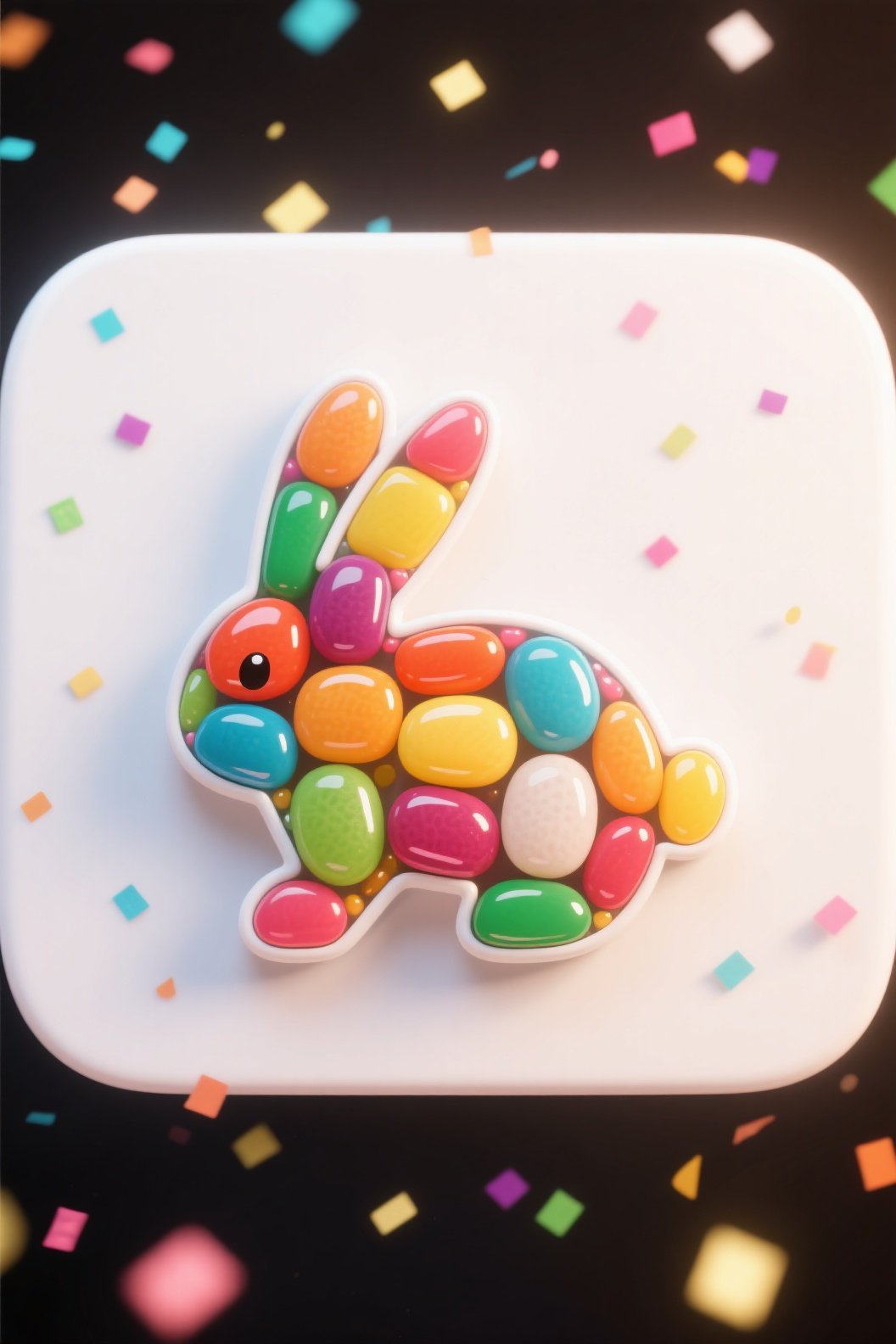 An icon in the shape of a rabb...